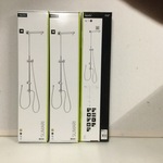 3x Stortdouche zonder grote doucheplaat, Aqua Su, Sumari, chroom
