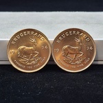 2x Gouden munt, South Africa, Krugerrand, 1977