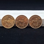 3x Gouden munt, South Africa, Krugerrand, 1974