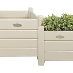 2x Plantenbakken in 1 doos, Esschert Garden, CF31W, wit