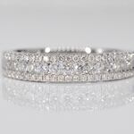 Witgouden ring met diamanten