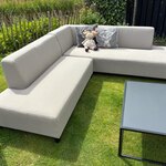 Tuinhoekbank allweather Umbria, light grey, bouwjaar 2026