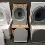 Wandcloset, Aqua Nova, Kolk, licht grijs