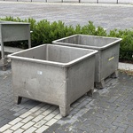 2x Opslagbak | RVS