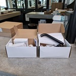 2x Wastafelkraan, inbouw, zwart