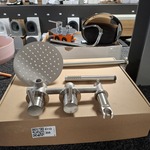 Regendoucheset, inbouw, rvs geborsteld