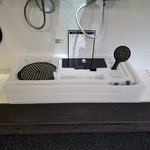 Regendoucheset met plateau Sanisplash, mat zwart