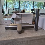 Douchethermostaat, gun metal light
