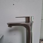 7x Waskomkraan, hoog model, rvs geborsteld