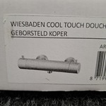 Douchethermostaat, Wiesbaden, Cool Touch, geborsteld koper