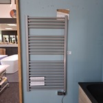 Designradiator Plieger, Palermo -EL, zilver metallic