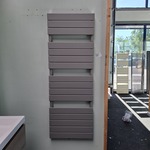 Designradiator HR badmeubelen, Flat, graphite mat grijs