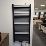 Designradiator, electrisch, mat zwart
