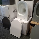 Wandcloset + wc-douche, Korver, Vesta, wit