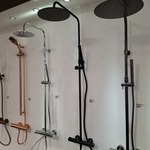 Regendoucheset Gena, Bardolino, mat zwart