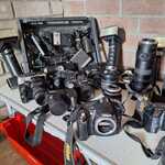 Ca. 60x Foto camera’s, Divers, Zwart, Onbekend