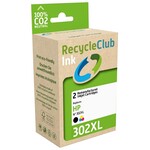 3x Cartridge compatibel met hp302 xl Recycleclub, multipack