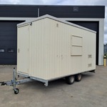 Snelverkeer schaftwagen / bouwkeet tandemasser, Schans, Opbouw De Meeu