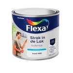 5x Houtlak Flexa, strak in de lak, wit, zijdeglans 500 ml