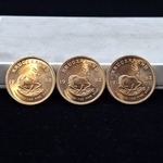 3x Gouden munt, South Africa, Krugerrand, 1982