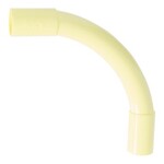 3x Bocht pvc 16 mm 5/8 crème 25 stuks Pipelife, crème