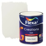 5x Lak hoogglans Flexa, creations, cotton flower, 750 ml