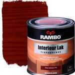 7x Lak zijdeglans Rambo, interieur, diep mahonie, transparant 250 ml