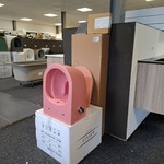 Wandcloset-set, Schwab, Duplo  UR380, oud roze