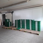 Partij diverse kunststof emballage kratten