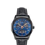 Buona Monte Napoleone II blauw/rose automatisch herenhorloge