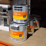 4 x 2,5 liter Watergedragen Zijdeglanslak, Sikkens, BL Ventura, Wit