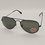 Rayban zonnebril Aviator large metal black green polarized