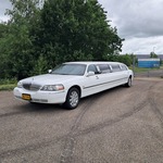 Limousine, Lincoln, Town Car, Wit, 2003