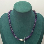 Amethyst zilveren collier