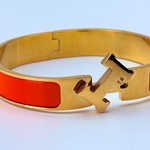 Goldplated armband met cloisonné/emaille