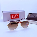 Rayban zonnebril Aviator large metal arista gradient brown polarized