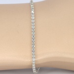 Witgouden tennisarmband met diamanten 3.00 carat