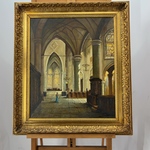 Schilderij, ‘Binnenzijde kerk’