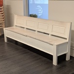 2x Houten bank met opbergruimte