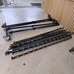 3x Verrijdbare kapstok