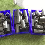 Pvc koppelingen geperst, grijs