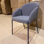 Set van 6 eetkamerstoelen, bruin