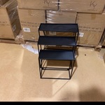 Set van 3 wandrekken, zwart