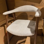 Set van 6 eetkamerstoelen AJ Living, Fred, zand