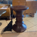 Decoratief krukje, walnoot