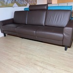 3-zits bank, bruin/taupe