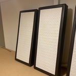 Set van 2 boxen met binnenvering, zwart