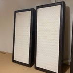 Set van 2 boxen met binnenvering, zwart
