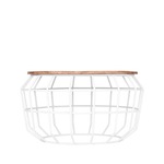 Salontafel Label51, PIXEL, wit/naturel