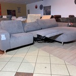 Hoekbank met lounge, taupe/bruin